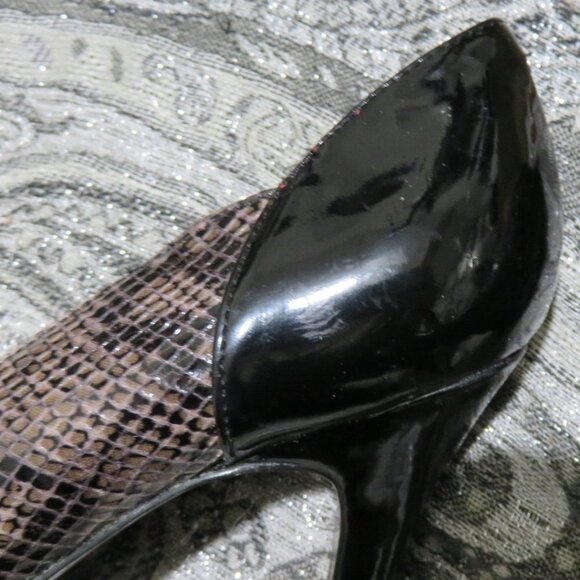 Guess by Marciano Andrea Platform Snakeskin Heels Pumps stilettos 7.5 Gorgeous! - Picture 10 of 13
